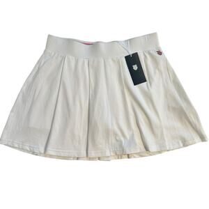 NWT K-Swiss KS Tac Hypercourt Tennis Skirt White Large